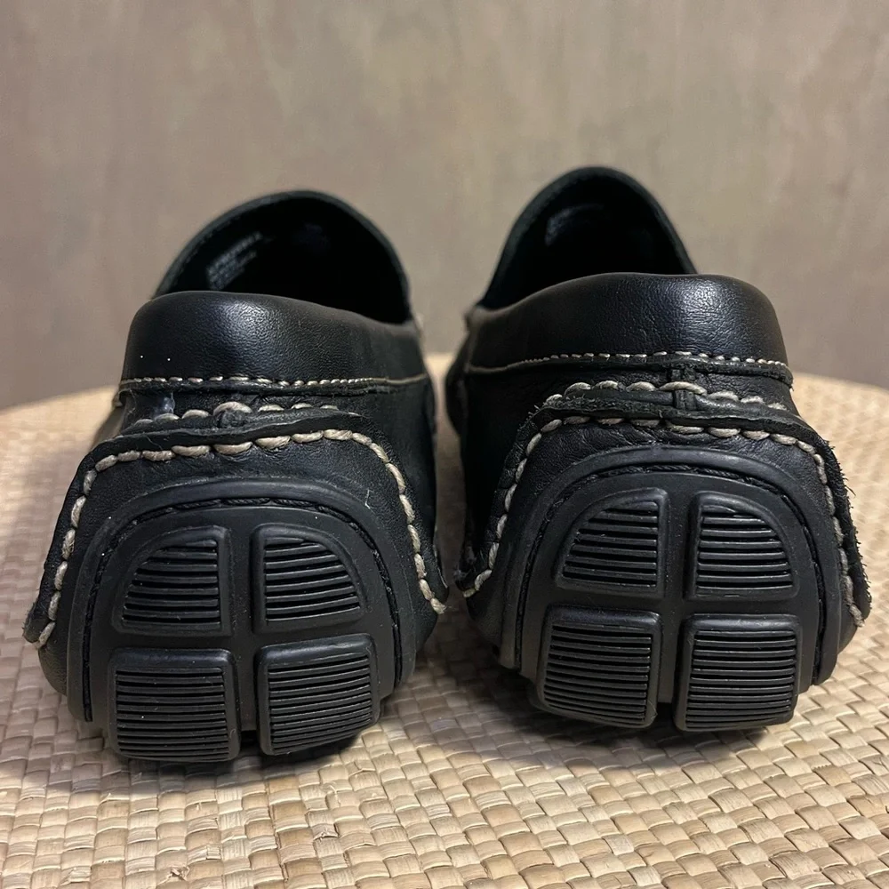 Rockport Black Leather Driving Mocs Men’s Size 9
